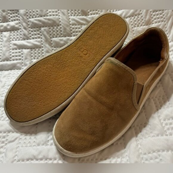 UGG Australia CAS Lady Size 9 Suede Leather Slip On Loafers Spring Fall Summer - Picture 3 of 10